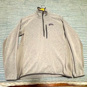 ✅ Light Grey Patagonia | Half Zip Sweater Jacket
